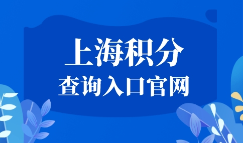 上海积分查询入口官网