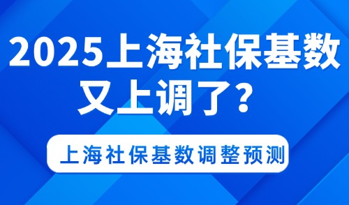 2025上海社保基数又上调了吗？预测大调整